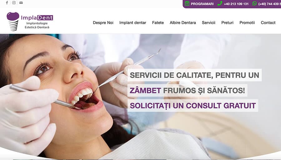 Captură din magazinul online Impladent