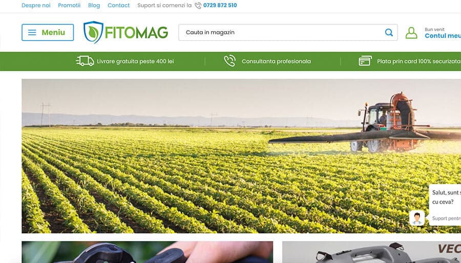 Captură din magazinul online Fitomag